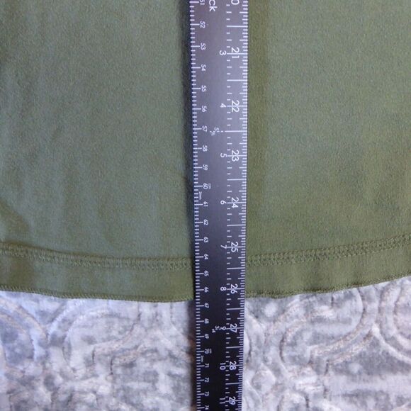 Urban Pipeline Shirt Mens Medium Army Green Henley Long Sleeve Sword Star - Picture 5 of 9